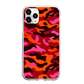 Чехол для iPhone 11 Pro матовый с принтом CAMOUFLAGE RED в Тюмени, Силикон |  | Тематика изображения на принте: camouflage | армия | военная форма | военный | вооружение | вооруженные силы | защита | защитный цвет | камуфляж | красный | маскировка | солдат | униформа | форма