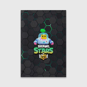 Обложка для паспорта матовая кожа с принтом Sprout Brawl Stars в Тюмени, натуральная матовая кожа | размер 19,3 х 13,7 см; прозрачные пластиковые крепления | brawl | brawl stars | sprout | бравл | бравл старс | росток | спраут | спраут brawl stars | спроут