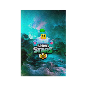 Обложка для паспорта матовая кожа с принтом Sprout Brawl Stars в Тюмени, натуральная матовая кожа | размер 19,3 х 13,7 см; прозрачные пластиковые крепления | brawl | brawl stars | sprout | бравл | бравл старс | росток | спраут | спраут brawl stars | спроут