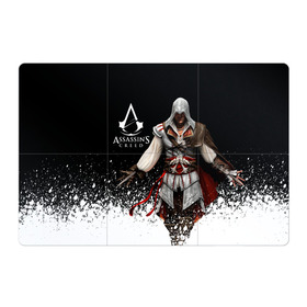 Магнитный плакат 3Х2 с принтом Assassin’s Creed [04] в Тюмени, Полимерный материал с магнитным слоем | 6 деталей размером 9*9 см | Тематика изображения на принте: ezio | game | ubisoft | ассасин крид | кредо ассасина | эцио