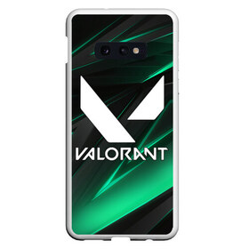 Чехол для Samsung S10E с принтом VALORANT в Тюмени, Силикон | Область печати: задняя сторона чехла, без боковых панелей | Тематика изображения на принте: breach | cs go | cypher | jett | league of legends | legends of runeterra | lol | omen | overwatch | phoenix | riot | riot games | sage | sona | sova | valorant | viper | валорант | кс го | лига легенд | лол