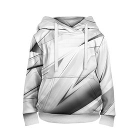 Детская толстовка 3D с принтом GEOMETRY STRIPES WHITE в Тюмени, 100% полиэстер | двухслойный капюшон со шнурком для регулировки, мягкие манжеты на рукавах и по низу толстовки, спереди карман-кенгуру с мягким внутренним слоем | abstraction | geometry | hexagon | stripes | text | texture | абстракция | геометрия | красный | линии | неон | неоновый | полосы | соты | текстура | фигуры | черный