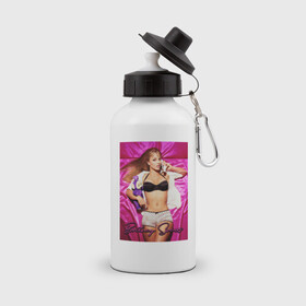 Бутылка спортивная с принтом Britney Spears в Тюмени, металл | емкость — 500 мл, в комплекте две пластиковые крышки и карабин для крепления | Тематика изображения на принте: britney | britneyspears | icon | jean | pop | princess | spears | usa | бритни | бритниспирс | джин | поп | работа | спирс | сша