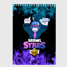 Скетчбук с принтом Brawl Stars DJ Frank в Тюмени, 100% бумага
 | 48 листов, плотность листов — 100 г/м2, плотность картонной обложки — 250 г/м2. Листы скреплены сверху удобной пружинной спиралью | Тематика изображения на принте: brawl | brawl brawl stars | brawl stars | dj frank | frank | franky | бравл | бравл старс | бравл фрэнк | диджей | диджей фрэнк | френк | фрэнк