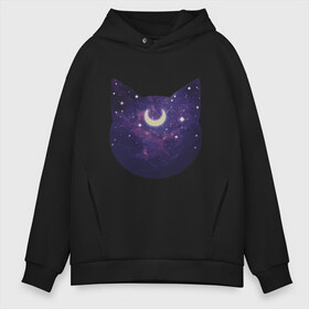 Мужское худи Oversize хлопок с принтом Space Cat в Тюмени, френч-терри — 70% хлопок, 30% полиэстер. Мягкий теплый начес внутри —100% хлопок | боковые карманы, эластичные манжеты и нижняя кромка, капюшон на магнитной кнопке | animal | cat | cute | kitty | meow | space | друг | животные | киска | китти | космонавт | космос | кот | котенок | котик | кошечка | кошка | лев | леопард | милый | мур | мяу | ночь | пантера | питомец | рысь | тигр | улыбка