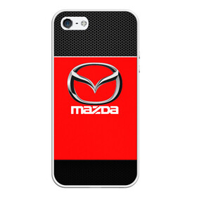 Чехол для iPhone 5/5S матовый с принтом MAZDA в Тюмени, Силикон | Область печати: задняя сторона чехла, без боковых панелей | amg | auto | bmw | honda | jdm | mercedes | nissan | porsche | racing | sport | subar | toyota | автомобил | автомобильные | киа | лексус | марка | машины | митсубиси | ниссан | порше | спорт | субару | тесла | тойота | хонда