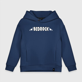 Детское худи Oversize хлопок с принтом BEDROCK в Тюмени, френч-терри — 70% хлопок, 30% полиэстер. Мягкий теплый начес внутри —100% хлопок | боковые карманы, эластичные манжеты и нижняя кромка, капюшон на магнитной кнопке | bamm bamm rubble | barney rubble | bedrock | betty rubble | dino | flintstones | fred flintstone | hoppy | pebbles | stone age | vdgerir | wilma | флинстоун | флинтстоун