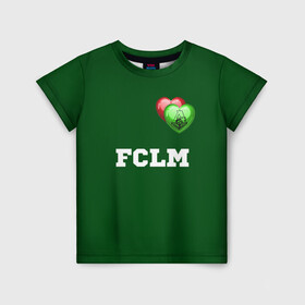Детская футболка 3D с принтом Локомотив в Тюмени, 100% гипоаллергенный полиэфир | прямой крой, круглый вырез горловины, длина до линии бедер, чуть спущенное плечо, ткань немного тянется | локомотив | москва | спорт | фк локомотив