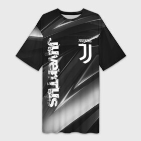 Платье-футболка 3D с принтом JUVENTUS GEOMETRY STRIPES   ЮВЕНТУС ГЕОМЕТРИЧЕСКИЕ ПОЛОСЫ в Тюмени,  |  | cr7 | fc juventus | football | juve | juventus | ronaldo | sport | роналдо | спорт | футбол | ювентус