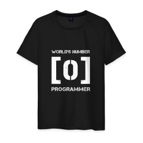 Мужская футболка хлопок с принтом Программист в Тюмени, 100% хлопок | прямой крой, круглый вырез горловины, длина до линии бедер, слегка спущенное плечо. | code | developer | programmer | айтишник | девелопер | инженер | код | программа | программирование | программист | профессия | разработчик | технарь | тыжпрограммист