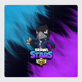 Магнитный плакат 3Х3 с принтом Brawl Stars CROW в Тюмени, Полимерный материал с магнитным слоем | 9 деталей размером 9*9 см | 8 bit | 8 бит | bibi | brawl | brawl stars | crow | leon | spike | sprout | stars | бравл | бравл старс | браво старс | игра | компьютерная | кров | леон | онлайн | старс