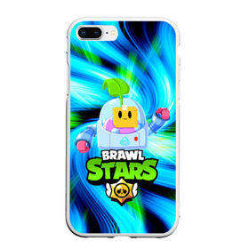 Чехол для iPhone 7Plus/8 Plus матовый с принтом BRAWL STARS SPROUT в Тюмени, Силикон | Область печати: задняя сторона чехла, без боковых панелей | 8 bit | brawl stars | brawl stars sprout | crow | leon shark | max | mr.p | sally leon | shark | sprout | tara | werewolf leon | берли | бравл старс | ворон | макс | оборотень | спроут | тара