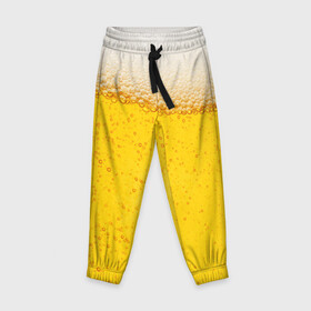 Детские брюки 3D с принтом Пиво в Тюмени, 100% полиэстер | манжеты по низу, эластичный пояс регулируется шнурком, по бокам два кармана без застежек, внутренняя часть кармана из мелкой сетки | пенное | хмельное
