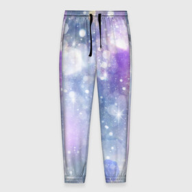 Мужские брюки 3D с принтом Звездное небо в Тюмени, 100% полиэстер | манжеты по низу, эластичный пояс регулируется шнурком, по бокам два кармана без застежек, внутренняя часть кармана из мелкой сетки | галактика | туманность