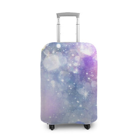 Чехол для чемодана 3D с принтом Звездное небо в Тюмени, 86% полиэфир, 14% спандекс | двустороннее нанесение принта, прорези для ручек и колес | галактика | туманность