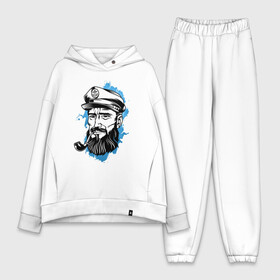 Женский костюм хлопок Oversize с принтом Капитан в Тюмени,  |  | captain | fashion | ocean | sail | sailor | sea | ship | style | travel | water | yacht | вода | капитан | корабль | матрос | мода | море | океан | парус | путешествие | свобода | солнце | стиль | яхта