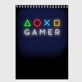 Скетчбук с принтом Doxo Gamer в Тюмени, 100% бумага
 | 48 листов, плотность листов — 100 г/м2, плотность картонной обложки — 250 г/м2. Листы скреплены сверху удобной пружинной спиралью | end of the game | game | gamepad | gamer | joystik | management | player | pleir | prefix | гаймер | джойстик | игра | игрок | конец игры | надпись | плеир | приставка | символы | сообщение | текст | управление | фраза | цитаты