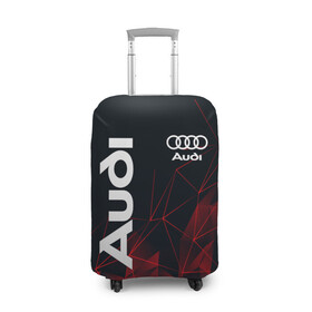 Чехол для чемодана 3D с принтом AUDI | АУДИ в Тюмени, 86% полиэфир, 14% спандекс | двустороннее нанесение принта, прорези для ручек и колес | audi | auto | rs | sport | авто | автомобиль | автомобильные | ауди | бренд | марка | машины | спорт