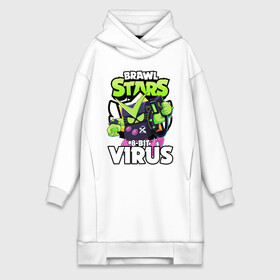 Платье-худи хлопок с принтом BRAWL STARS VIRUS 8 BIT в Тюмени,  |  | bibi | brawl stars | coach mike | crow | leon | leon shark | max | mecha crow | mr.p | phoenix | sally leon | spike | sprout | tara | unicorn | virus 8 bit | werewolf | ворон | оборотень