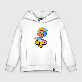 Детское худи Oversize хлопок с принтом BRAWL STARS SANDY в Тюмени, френч-терри — 70% хлопок, 30% полиэстер. Мягкий теплый начес внутри —100% хлопок | боковые карманы, эластичные манжеты и нижняя кромка, капюшон на магнитной кнопке | bibi | brawl stars | coach mike | crow | leon | leon shark | max | mecha crow | mr.p | phoenix | sally leon | sandy | spike | sprout | tara | unicorn | virus 8 bit | werewolf | ворон | оборотень