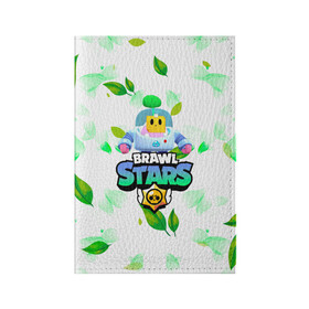 Обложка для паспорта матовая кожа с принтом Sprout Brawl Stars в Тюмени, натуральная матовая кожа | размер 19,3 х 13,7 см; прозрачные пластиковые крепления | brawl | brawl stars | sprout | бравл | бравл старс | росток | спраут | спраут brawl stars | спроут