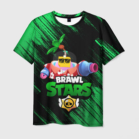 Мужская футболка 3D с принтом SPROUT BRAWL STARS в Тюмени, 100% полиэфир | прямой крой, круглый вырез горловины, длина до линии бедер | brawl | brawl stars | brawl stars sprout | clash | sprout | tropical sprout | бравл старс | игра | мобильные игры | спраут | тропический спрут