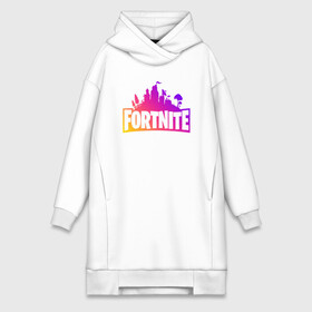 Платье-худи хлопок с принтом FORTNITE PARTY EVENT в Тюмени,  |  | deadmau5 | fortnite | fortnite 2 | fortnite x маршмелло | ikonik | marshmello | ninja | ninja streamer | raven | travis scott | ворон | иконик | ниндзя | пили | рейвен | трэвис скотт | фортнайт