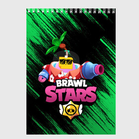 Скетчбук с принтом СПРАУТ BRAWL STARS в Тюмени, 100% бумага
 | 48 листов, плотность листов — 100 г/м2, плотность картонной обложки — 250 г/м2. Листы скреплены сверху удобной пружинной спиралью | brawl | brawl stars | brawl stars sprout | clash | sprout | tropical sprout | бравл старс | игра | мобильные игры | спраут | тропический спрут