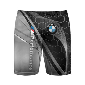 Мужские шорты спортивные с принтом BMW M POWER в Тюмени,  |  | bmw | bmw motorsport | bmw performance | carbon | m | m power | motorsport | performance | sport | бмв | карбон | моторспорт | спорт