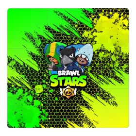 Магнитный плакат 3Х3 с принтом Brawl Stars TRIO в Тюмени, Полимерный материал с магнитным слоем | 9 деталей размером 9*9 см | 8 bit | 8 бит | bibi | brawl | brawl stars | crow | leon | spike | sprout | stars | бравл | бравл старс | браво старс | игра | компьютерная | кров | леон | онлайн | старс