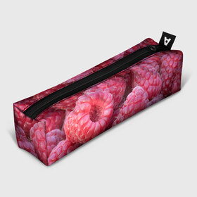 Пенал 3D с принтом Очень много малины в Тюмени, 100% полиэстер | плотная ткань, застежка на молнии | плоды | ягоды