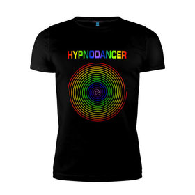 Мужская футболка премиум с принтом HYPNODANCER в Тюмени, 92% хлопок, 8% лайкра | приталенный силуэт, круглый вырез ворота, длина до линии бедра, короткий рукав | hypnodancer | hypnodancer little | little big | uno | группа little big | литл биг | надпись