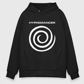 Мужское худи Oversize хлопок с принтом HYPNODANCER в Тюмени, френч-терри — 70% хлопок, 30% полиэстер. Мягкий теплый начес внутри —100% хлопок | боковые карманы, эластичные манжеты и нижняя кромка, капюшон на магнитной кнопке | hypnodancer | hypnodancer little | little big | uno | группа little big | литл биг | надпись