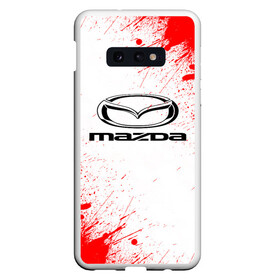 Чехол для Samsung S10E с принтом mazda в Тюмени, Силикон | Область печати: задняя сторона чехла, без боковых панелей | Тематика изображения на принте: abstract | auto | brand | car | geometry | mazda | sport | texture | абстракция | авто | автомобильные | бренд | геометрия | классика | мазда | машины | модные | спорт | стиль | текстура