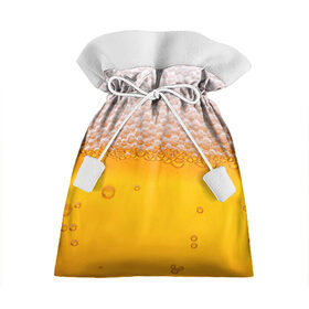 Подарочный 3D мешок с принтом ЖИВОЕ ПЕННОЕ в Тюмени, 100% полиэстер | Размер: 29*39 см | beer | бир | напитки | пенное