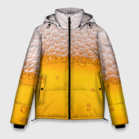 Мужская зимняя куртка 3D с принтом ЖИВОЕ ПЕННОЕ в Тюмени, верх — 100% полиэстер; подкладка — 100% полиэстер; утеплитель — 100% полиэстер | длина ниже бедра, свободный силуэт Оверсайз. Есть воротник-стойка, отстегивающийся капюшон и ветрозащитная планка. 

Боковые карманы с листочкой на кнопках и внутренний карман на молнии. | Тематика изображения на принте: beer | бир | напитки | пенное