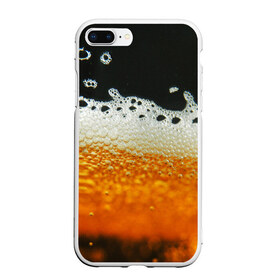 Чехол для iPhone 7Plus/8 Plus матовый с принтом ТЕМНОЕ ПИВО в Тюмени, Силикон | Область печати: задняя сторона чехла, без боковых панелей | beer | бир | напитки | пенное
