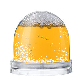 Снежный шар с принтом ПИВНОЕ СЧАСТЬЕ в Тюмени, Пластик | Изображение внутри шара печатается на глянцевой фотобумаге с двух сторон | beer | бир | напитки | пенное