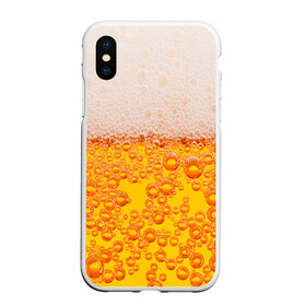 Чехол для iPhone XS Max матовый с принтом ПИВО в Тюмени, Силикон | Область печати: задняя сторона чехла, без боковых панелей | beer | textures | бир | напитки | пенное | текстуры | фон
