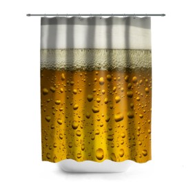 Штора 3D для ванной с принтом ПИВО в Тюмени, 100% полиэстер | плотность материала — 100 г/м2. Стандартный размер — 146 см х 180 см. По верхнему краю — пластиковые люверсы для креплений. В комплекте 10 пластиковых колец | beer | textures | бир | напитки | пенное | текстуры | фон
