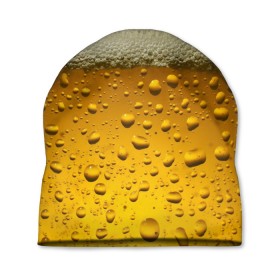 Шапка 3D с принтом ПИВО в Тюмени, 100% полиэстер | универсальный размер, печать по всей поверхности изделия | beer | textures | бир | напитки | пенное | текстуры | фон