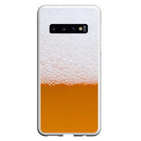 Чехол для Samsung Galaxy S10 с принтом ТЕМАПИВО в Тюмени, Силикон | Область печати: задняя сторона чехла, без боковых панелей | Тематика изображения на принте: beer | бир | напитки | пенное