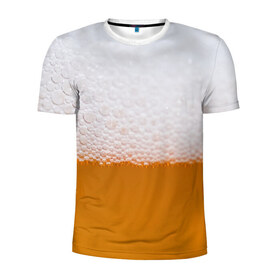 Мужская футболка 3D спортивная с принтом ТЕМА:ПИВО в Тюмени, 100% полиэстер с улучшенными характеристиками | приталенный силуэт, круглая горловина, широкие плечи, сужается к линии бедра | Тематика изображения на принте: beer | бир | напитки | пенное