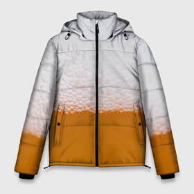 Мужская зимняя куртка 3D с принтом ТЕМАПИВО в Тюмени, верх — 100% полиэстер; подкладка — 100% полиэстер; утеплитель — 100% полиэстер | длина ниже бедра, свободный силуэт Оверсайз. Есть воротник-стойка, отстегивающийся капюшон и ветрозащитная планка. 

Боковые карманы с листочкой на кнопках и внутренний карман на молнии. | Тематика изображения на принте: beer | бир | напитки | пенное