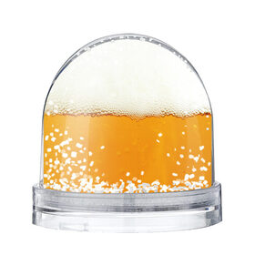 Снежный шар с принтом Я ПИВО! в Тюмени, Пластик | Изображение внутри шара печатается на глянцевой фотобумаге с двух сторон | beer | бир | напитки | пенное