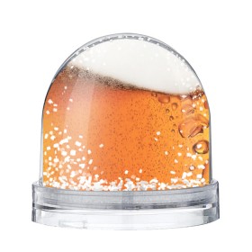 Снежный шар с принтом ПИВО! в Тюмени, Пластик | Изображение внутри шара печатается на глянцевой фотобумаге с двух сторон | beer | textures | бир | напитки | пенное | текстуры | фон