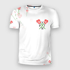 Мужская футболка 3D спортивная с принтом PAYTON MOORMEIER - ТИКТОК в Тюмени, 100% полиэстер с улучшенными характеристиками | приталенный силуэт, круглая горловина, широкие плечи, сужается к линии бедра | flower | payton moormeier | roses | tiktok | автограф payton | блогер | пейтон | пейтон моормиер | розы | тикток | тиктокер | цветы | ютубер