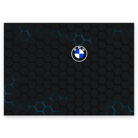 Поздравительная открытка с принтом BMW в Тюмени, 100% бумага | плотность бумаги 280 г/м2, матовая, на обратной стороне линовка и место для марки
 | bmw | car | авто | бмв | машина