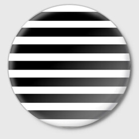 Значок с принтом Моряк в Тюмени,  металл | круглая форма, металлическая застежка в виде булавки | goalkeeper | lines | prisoner | stripes | вратарь | заключённый | линии | матрос | море | моряк | полосы