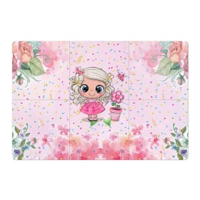 Магнитный плакат 3Х2 с принтом Маленькая принцесса в Тюмени, Полимерный материал с магнитным слоем | 6 деталей размером 9*9 см | бабочка | девочка | девочке | маленькая | милая | сердечки | цветочки